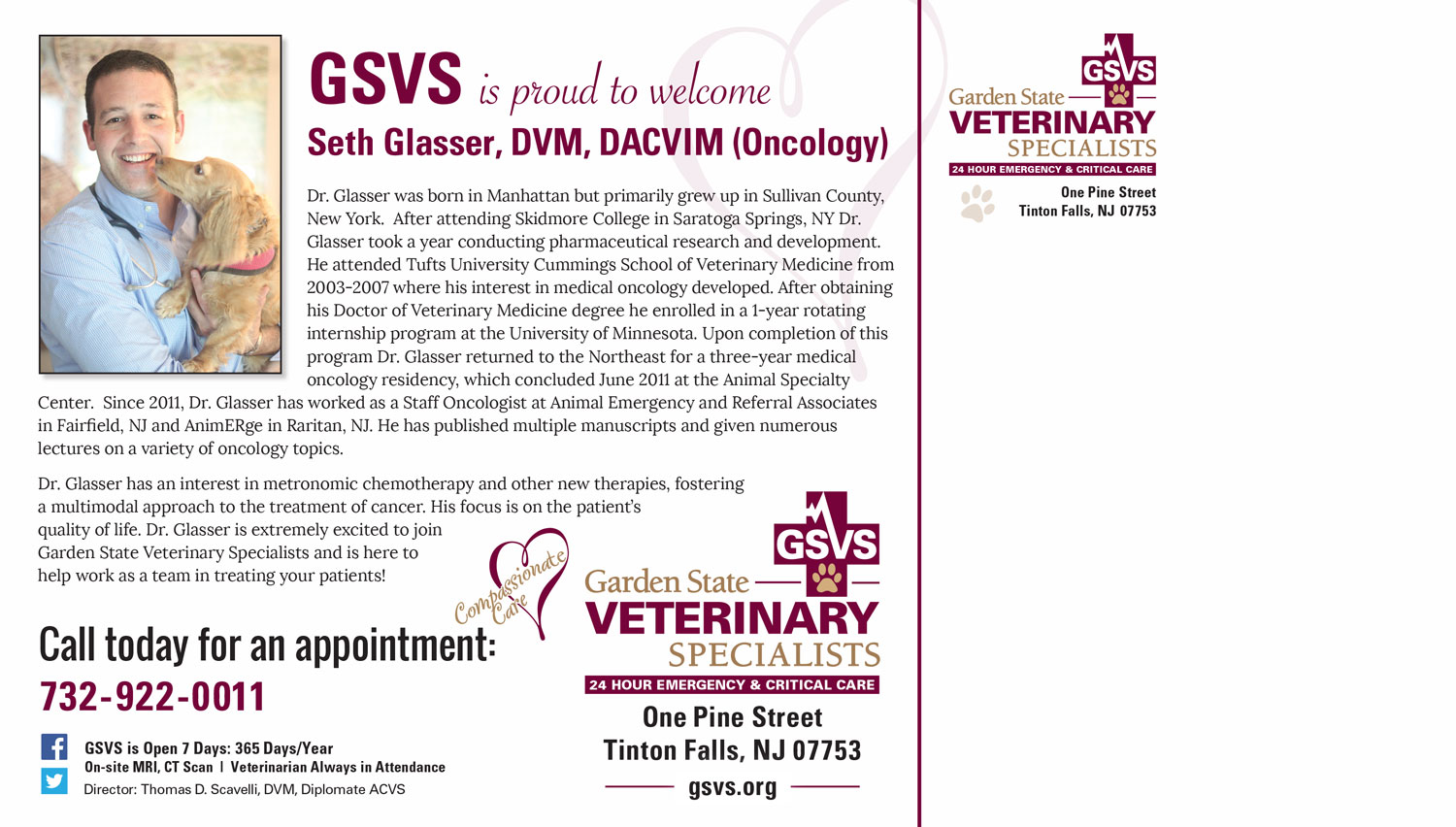 GSVS Oncology Direct Mail_back